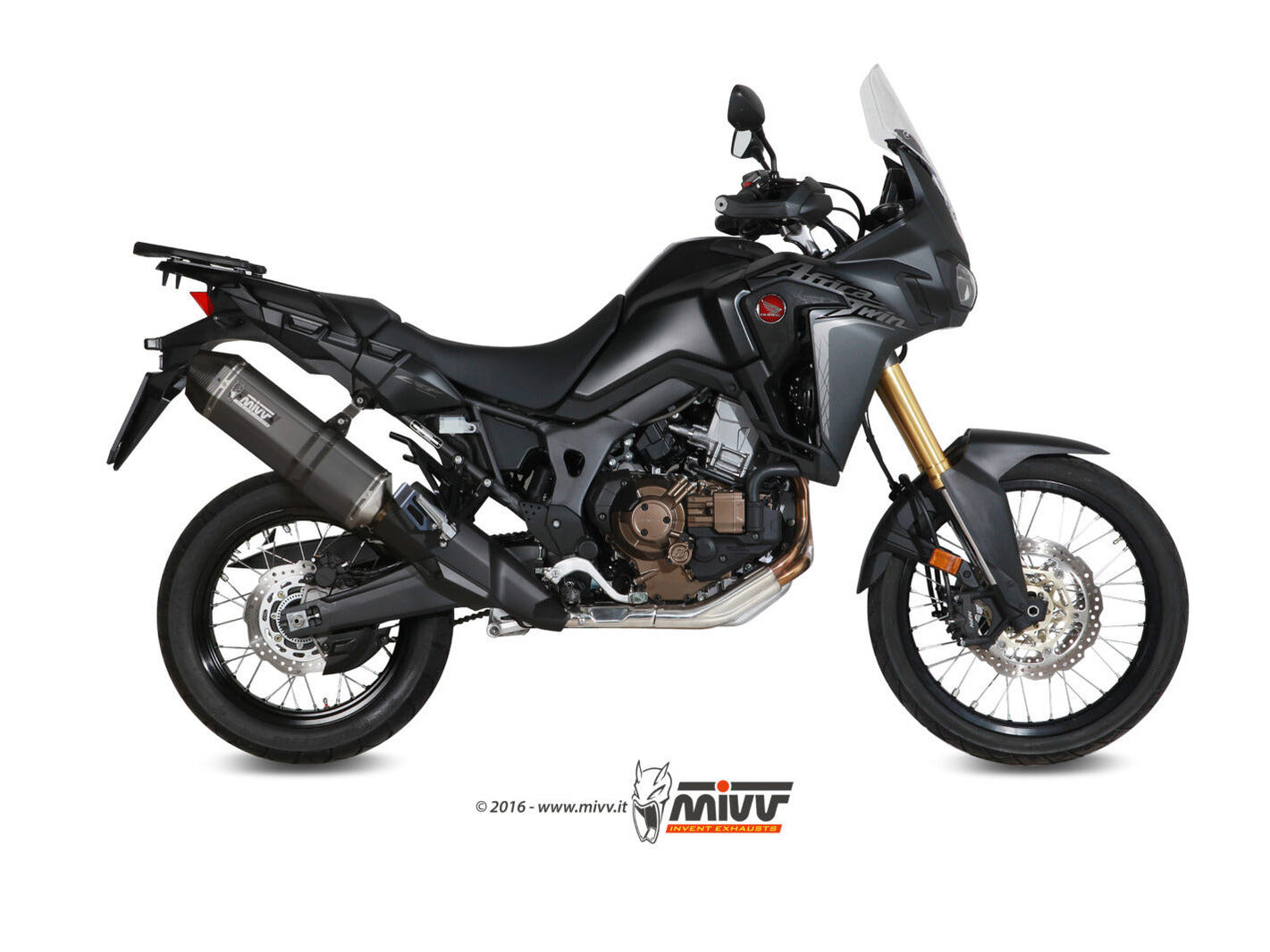 MIVV H.059 HONDA CRF 1000 L AFRICA TWIN ( 2016 / 19 ) Slip on Exhaust "Speed Edge" (black; approved) – Accessories in the 2WheelsHero Motorcycle Aftermarket Accessories and Parts Online Shop