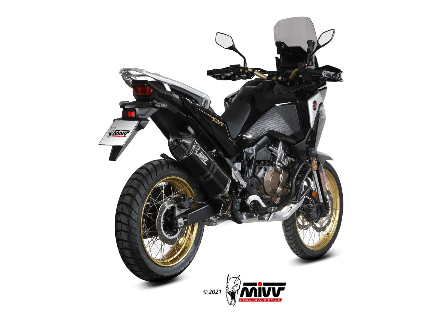 MIVV H.079 HONDA CRF 1100 L AFRICA TWIN ( 2020 / 23 ) Slip on Exhaust "Speed Edge" (black; approved) – Accessories in the 2WheelsHero Motorcycle Aftermarket Accessories and Parts Online Shop
