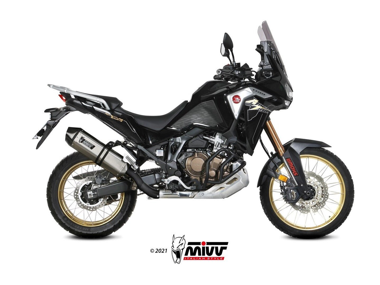 MIVV H.079 HONDA CRF 1100 L AFRICA TWIN ( 2020 / 23 ) Slip on Exhaust "Speed Edge" (stainless steel; approved) – Accessories in the 2WheelsHero Motorcycle Aftermarket Accessories and Parts Online Shop