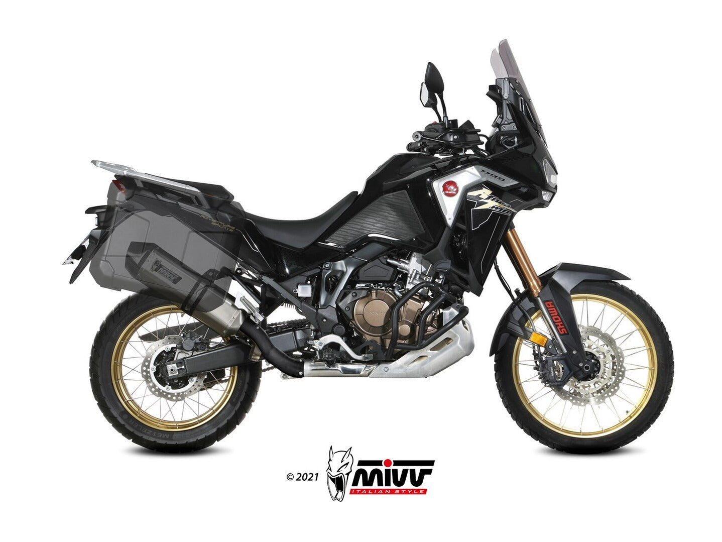 MIVV H.079 HONDA CRF 1100 L AFRICA TWIN ( 2020 / 23 ) Slip on Exhaust "Speed Edge" (stainless steel; approved) – Accessories in the 2WheelsHero Motorcycle Aftermarket Accessories and Parts Online Shop