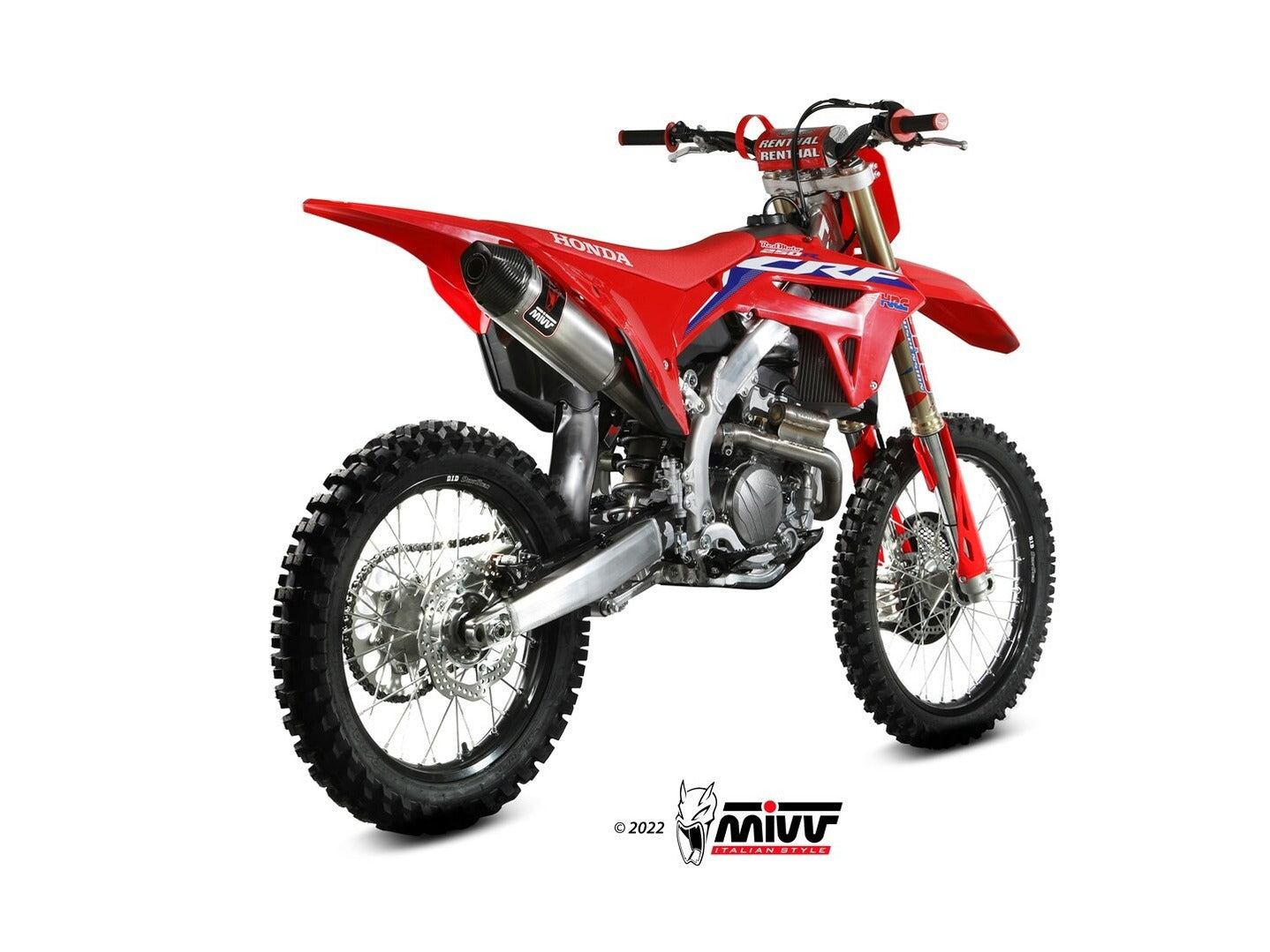 MIVV M.HO.035 HONDA CRF 250 R (2022+ ) Slip on Exhaust "STR-1" (titanium; approved) – Accessories in the 2WheelsHero Motorcycle Aftermarket Accessories and Parts Online Shop