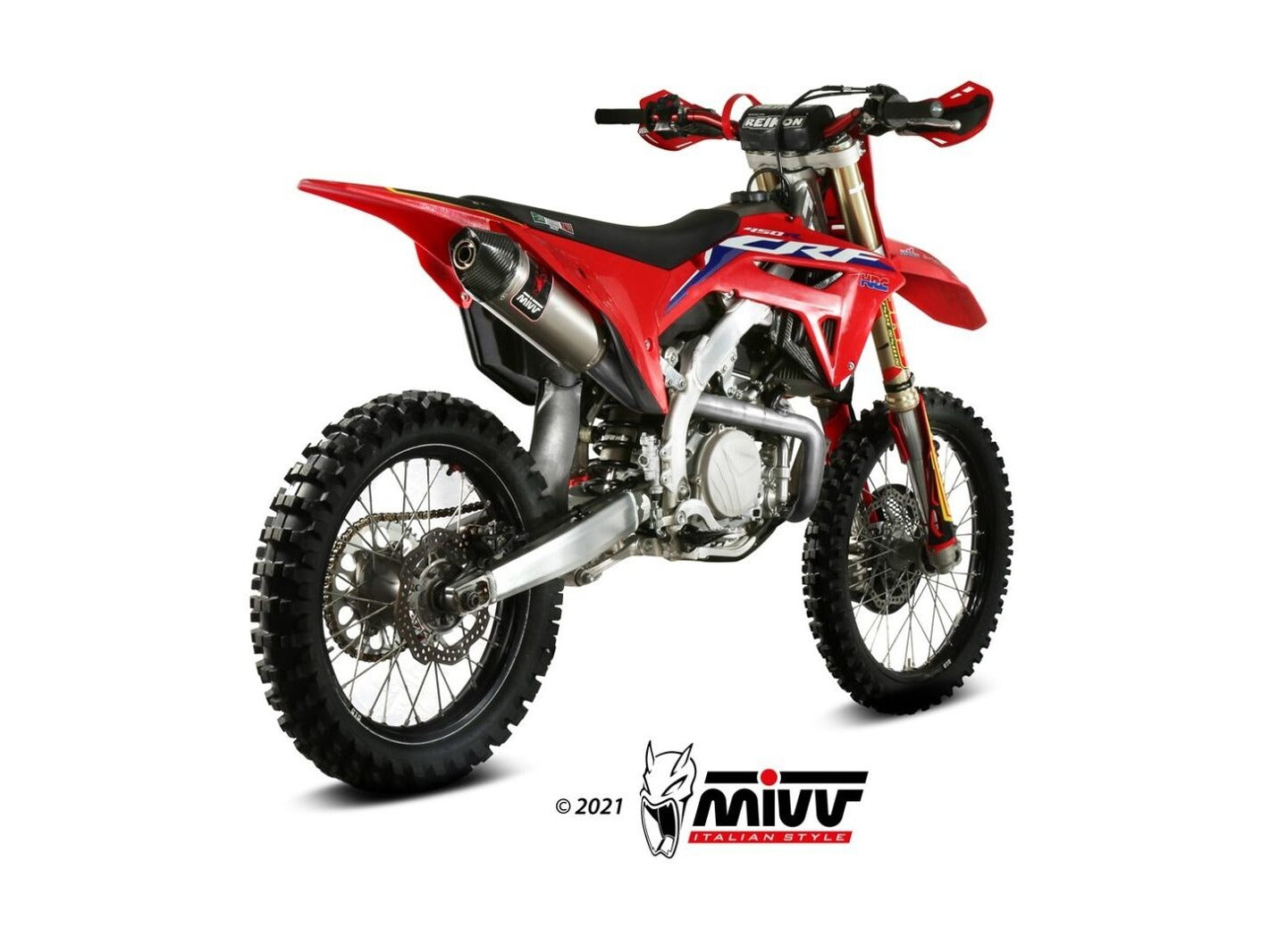 MIVV M.HO.034 HONDA CRF 450 R (2021+ ) Slip on Exhaust "STR-1" (stainless steel; approved) – Accessories in the 2WheelsHero Motorcycle Aftermarket Accessories and Parts Online Shop