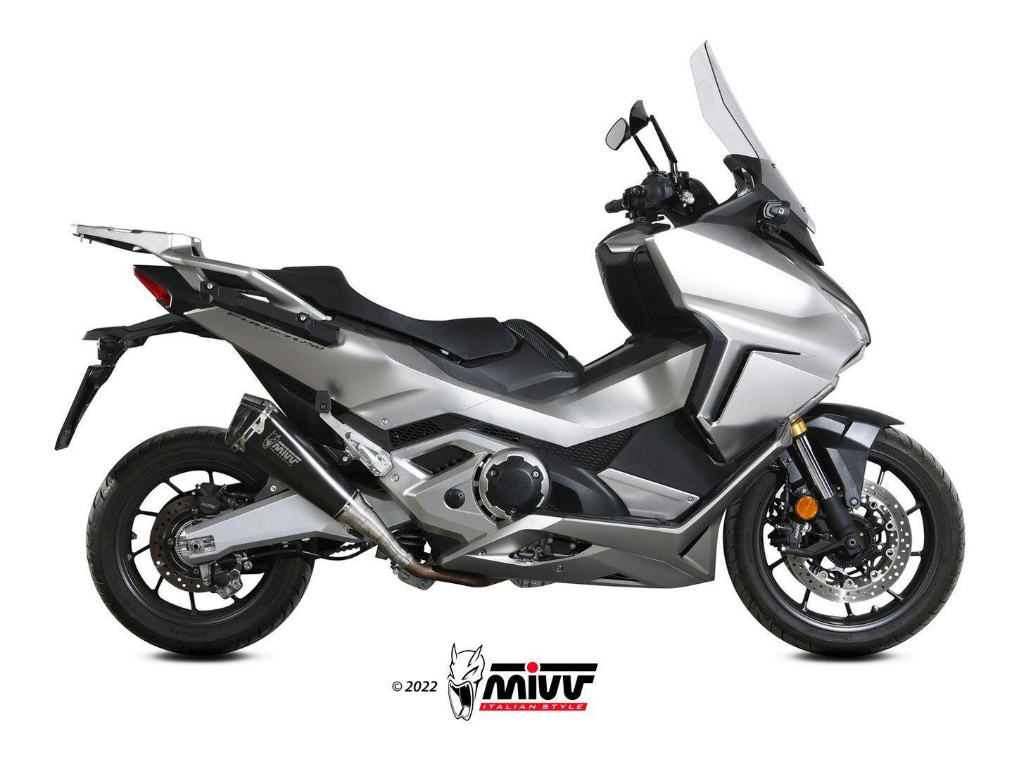 MIVV H.080 HONDA Froza 750 ( 2021+ ) Slip On Exhaust "Delta Race" (black; approved) – Accessories in the 2WheelsHero Motorcycle Aftermarket Accessories and Parts Online Shop