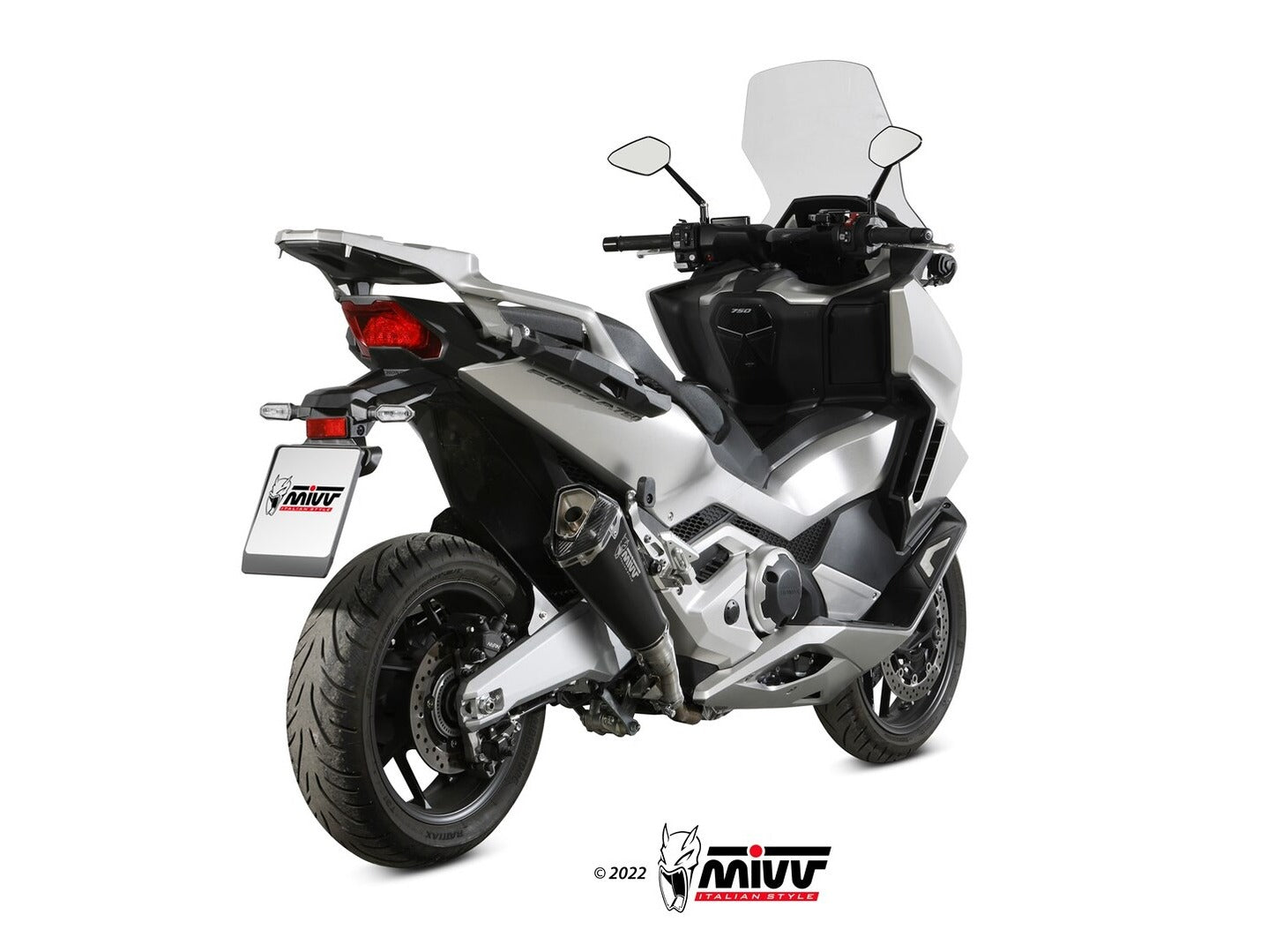 MIVV H.080 HONDA Froza 750 ( 2021+ ) Slip On Exhaust "Delta Race" (black; approved) – Accessories in the 2WheelsHero Motorcycle Aftermarket Accessories and Parts Online Shop