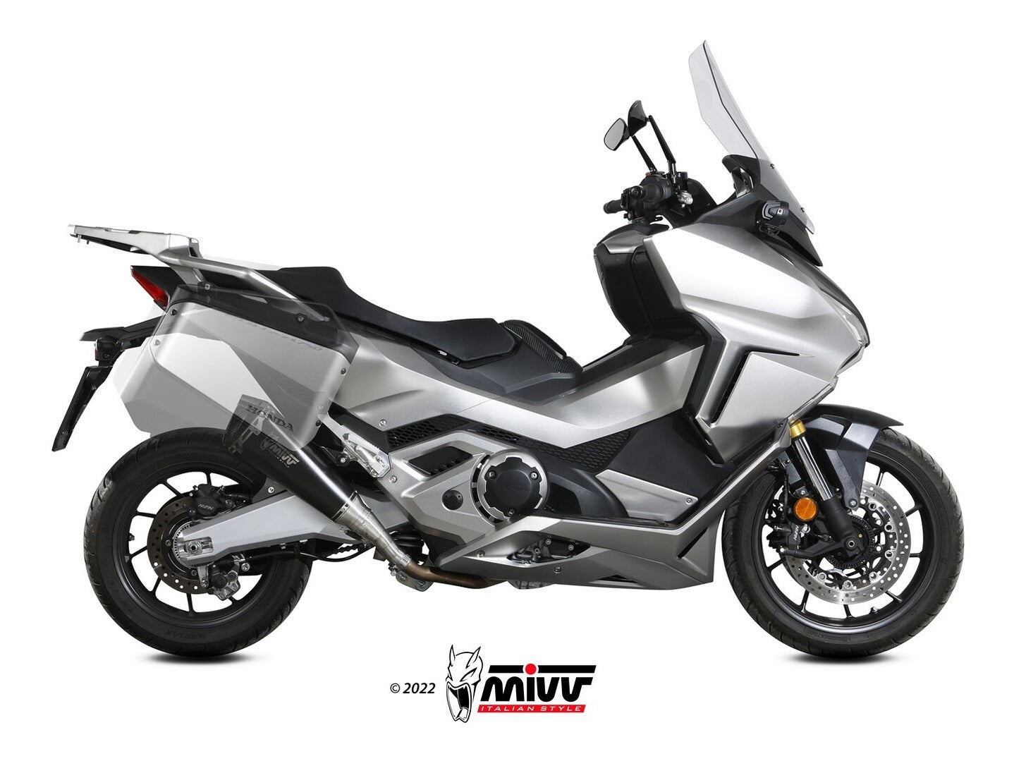 MIVV H.080 HONDA Froza 750 ( 2021+ ) Slip On Exhaust "Delta Race" (black; approved) – Accessories in the 2WheelsHero Motorcycle Aftermarket Accessories and Parts Online Shop