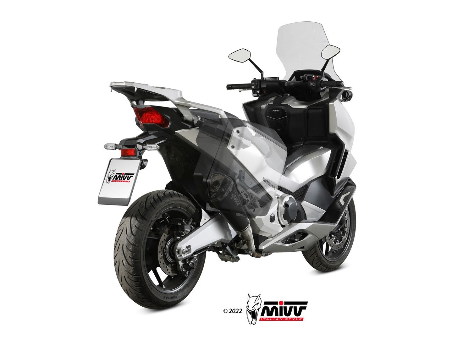 MIVV H.080 HONDA Froza 750 ( 2021+ ) Slip On Exhaust "Delta Race" (black; approved) – Accessories in the 2WheelsHero Motorcycle Aftermarket Accessories and Parts Online Shop