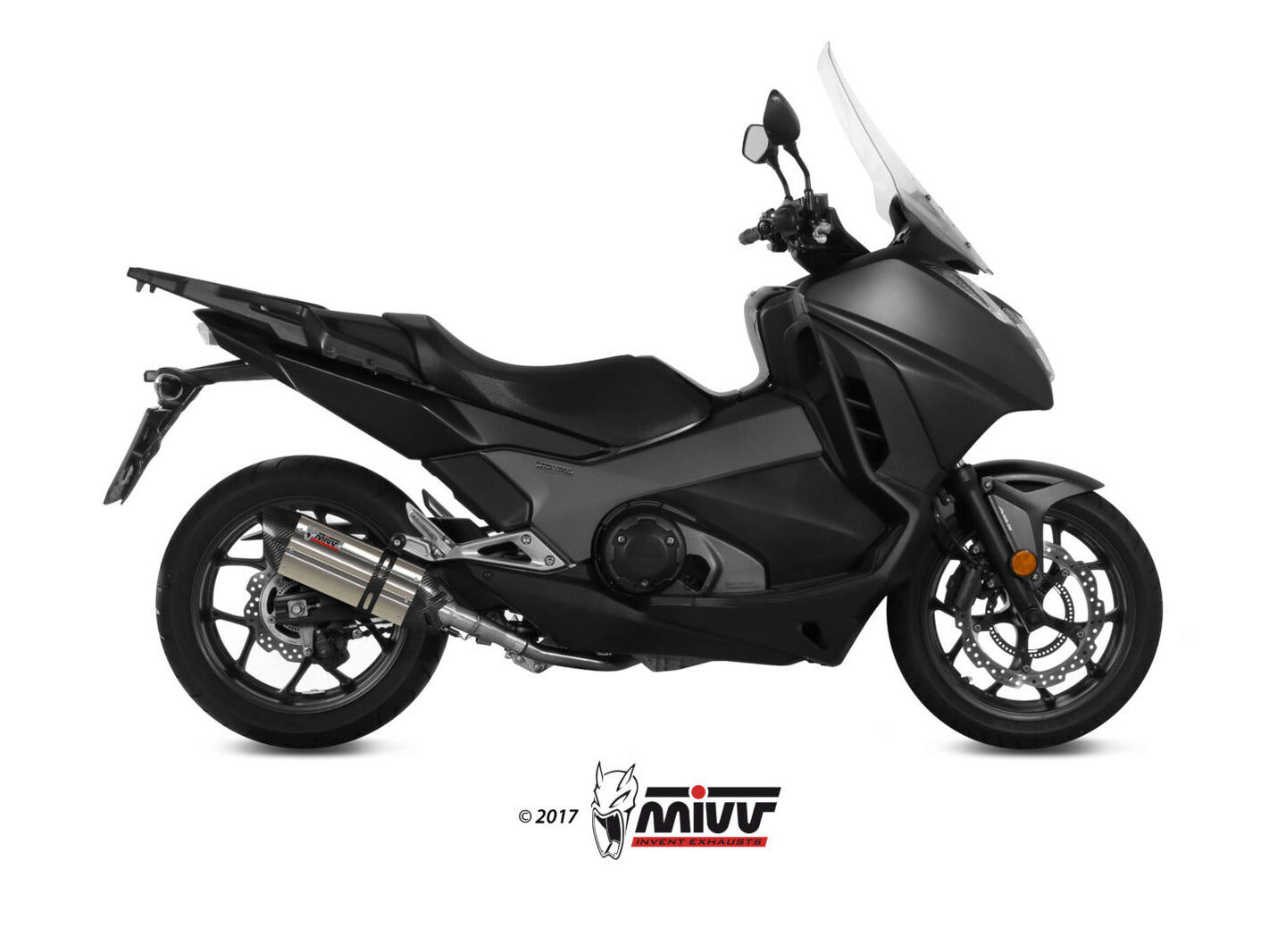 MIVV H.065 HONDA Integra 750 ( 2016 / 20 ) Slip on Exhaust "Suono" (stainless steel; approved) – Accessories in the 2WheelsHero Motorcycle Aftermarket Accessories and Parts Online Shop