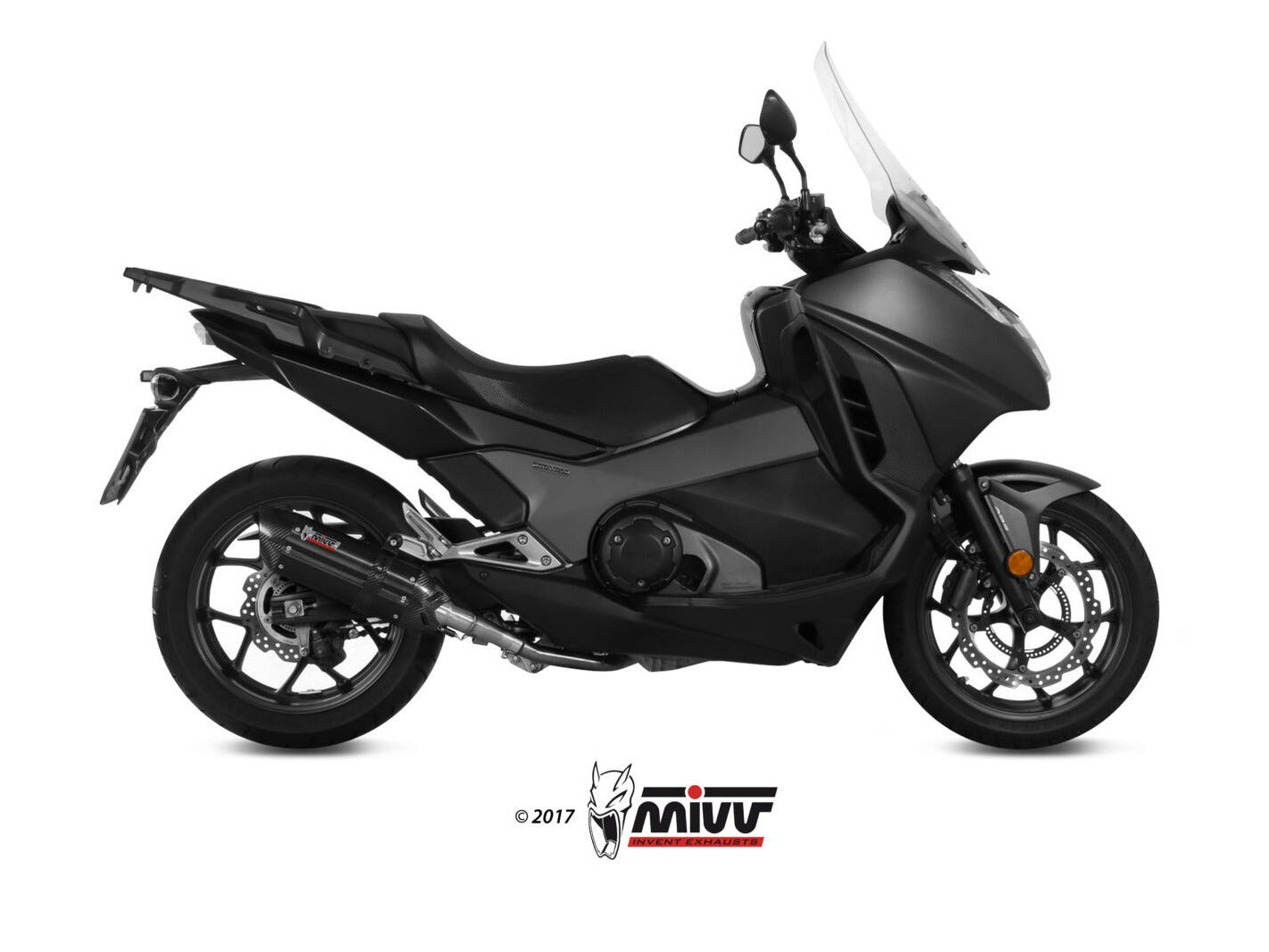 MIVV H.065 HONDA Integra 750 ( 2016 / 20 ) Slip on Exhaust "Suono" (black; approved) – Accessories in the 2WheelsHero Motorcycle Aftermarket Accessories and Parts Online Shop