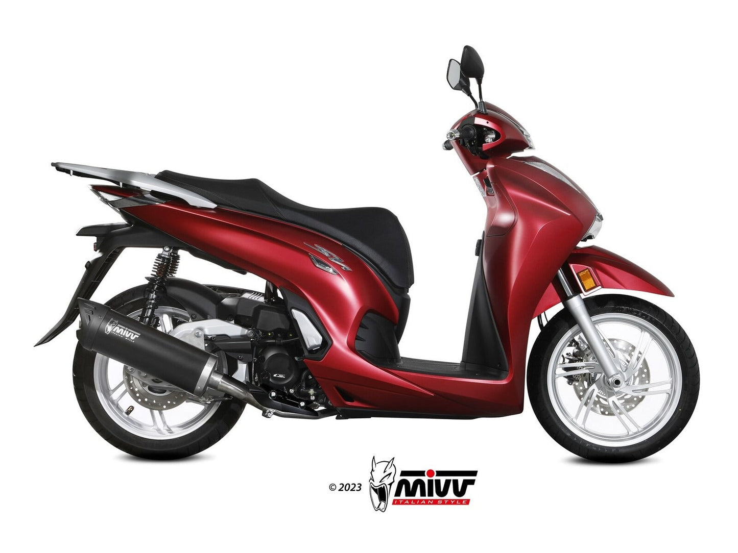 MIVV MV.HO.0004 HONDA SH 350 ( 2022+ ) Slip-on Exhaust "Mover" (black; approved) – Accessories in the 2WheelsHero Motorcycle Aftermarket Accessories and Parts Online Shop