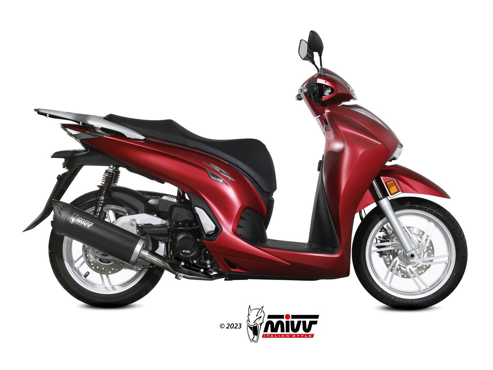 MIVV MV.HO.0004 HONDA SH 350 ( 2022+ ) Slip-on Exhaust "Mover" (black; approved) – Accessories in the 2WheelsHero Motorcycle Aftermarket Accessories and Parts Online Shop