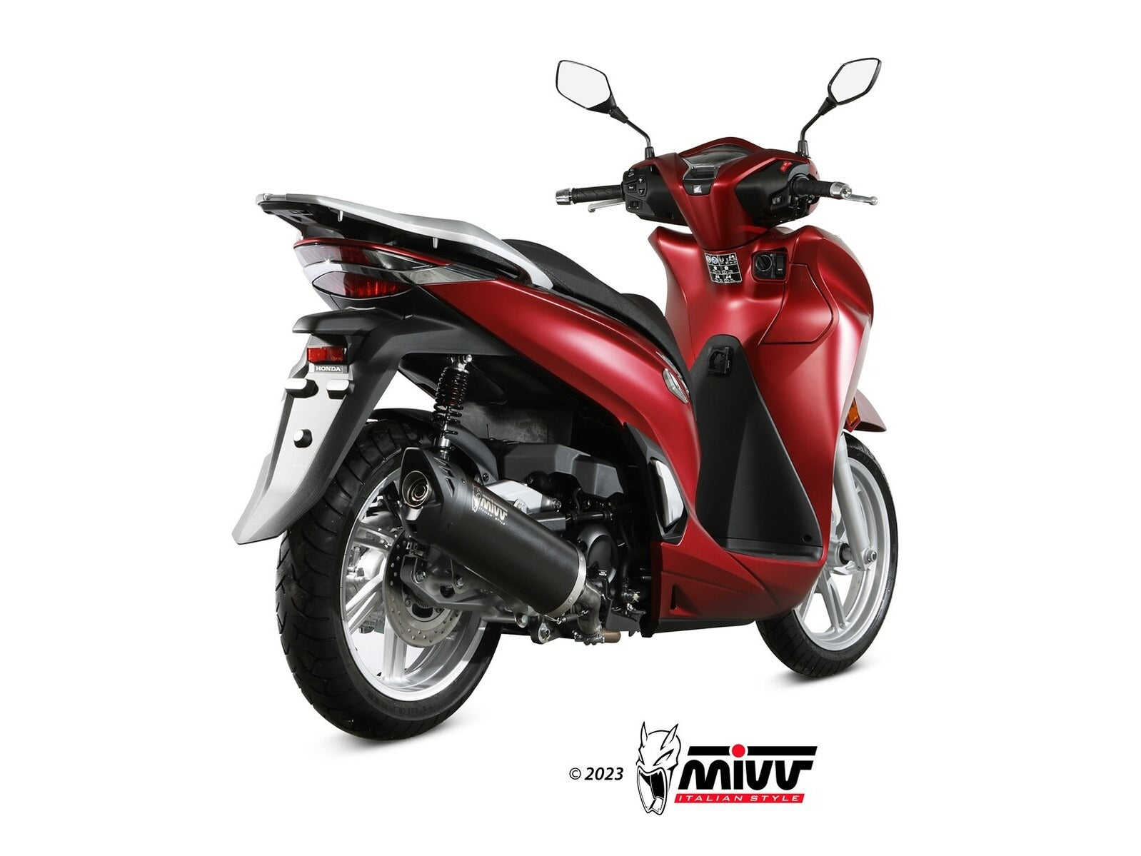 MIVV MV.HO.0004 HONDA SH 350 ( 2022+ ) Slip-on Exhaust "Mover" (black; approved) – Accessories in the 2WheelsHero Motorcycle Aftermarket Accessories and Parts Online Shop