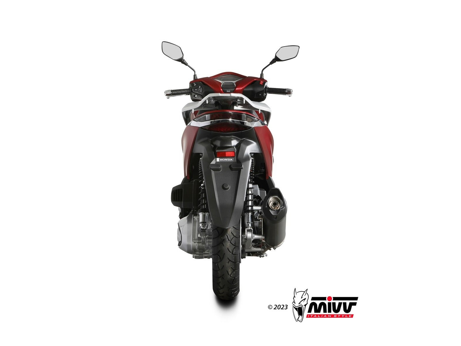 MIVV MV.HO.0004 HONDA SH 350 ( 2022+ ) Slip-on Exhaust "Mover" (black; approved) – Accessories in the 2WheelsHero Motorcycle Aftermarket Accessories and Parts Online Shop