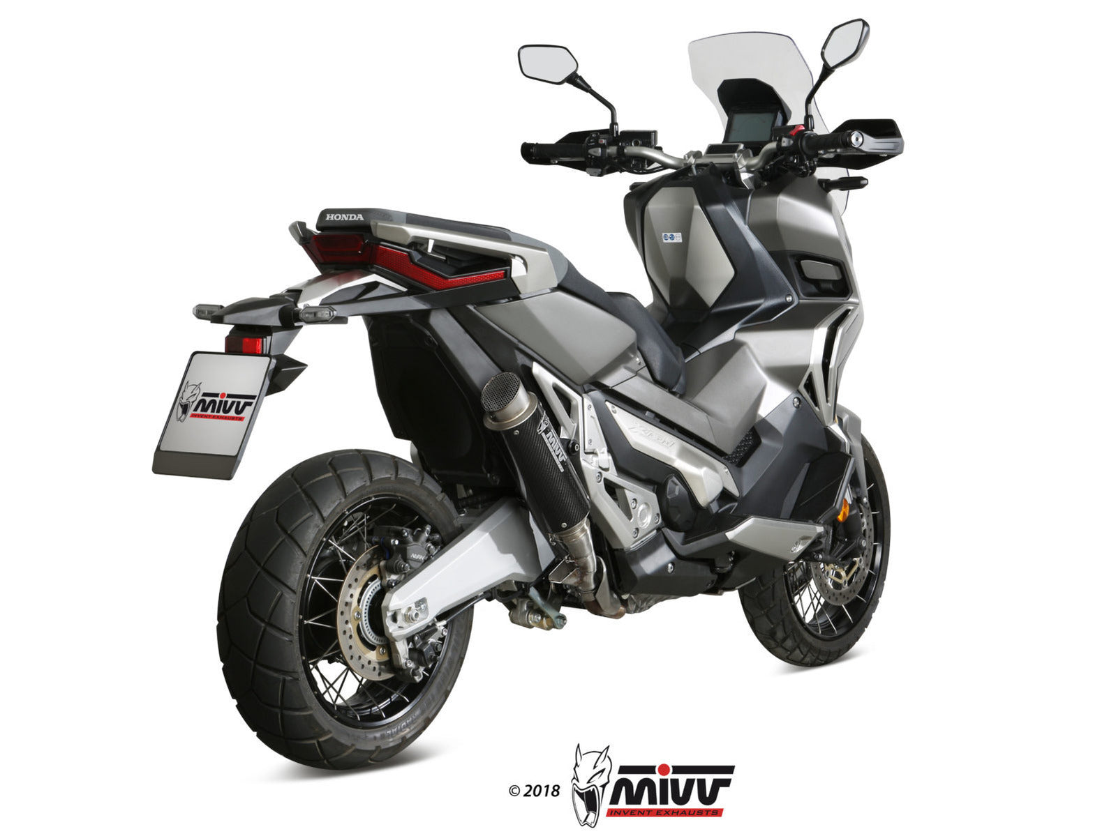 MIVV H.066 HONDA X-ADV 750 ( 2017+ ) Slip On Exhaust "GP PRO" (carbon; approved) – Accessories in the 2WheelsHero Motorcycle Aftermarket Accessories and Parts Online Shop