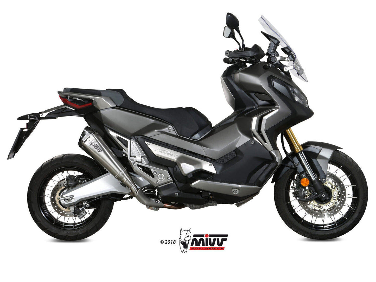 MIVV H.066 HONDA X-ADV 750 ( 2017+ ) Slip On Exhaust "Delta Race" (stainless steel; approved) – Accessories in the 2WheelsHero Motorcycle Aftermarket Accessories and Parts Online Shop