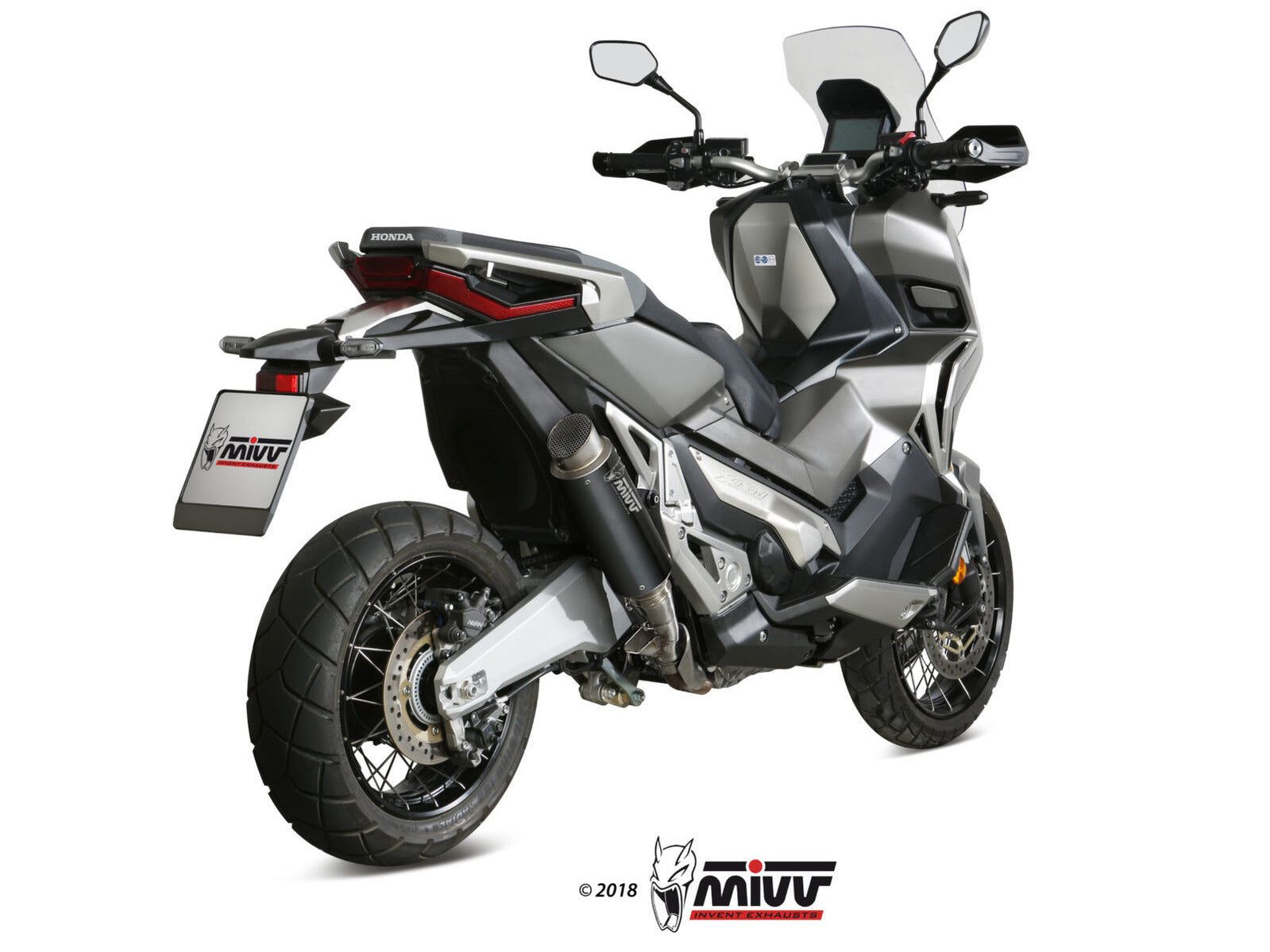 MIVV H.066 HONDA X-ADV 750 ( 2017+ ) Slip On Exhaust "GP PRO" (black; approved) – Accessories in the 2WheelsHero Motorcycle Aftermarket Accessories and Parts Online Shop