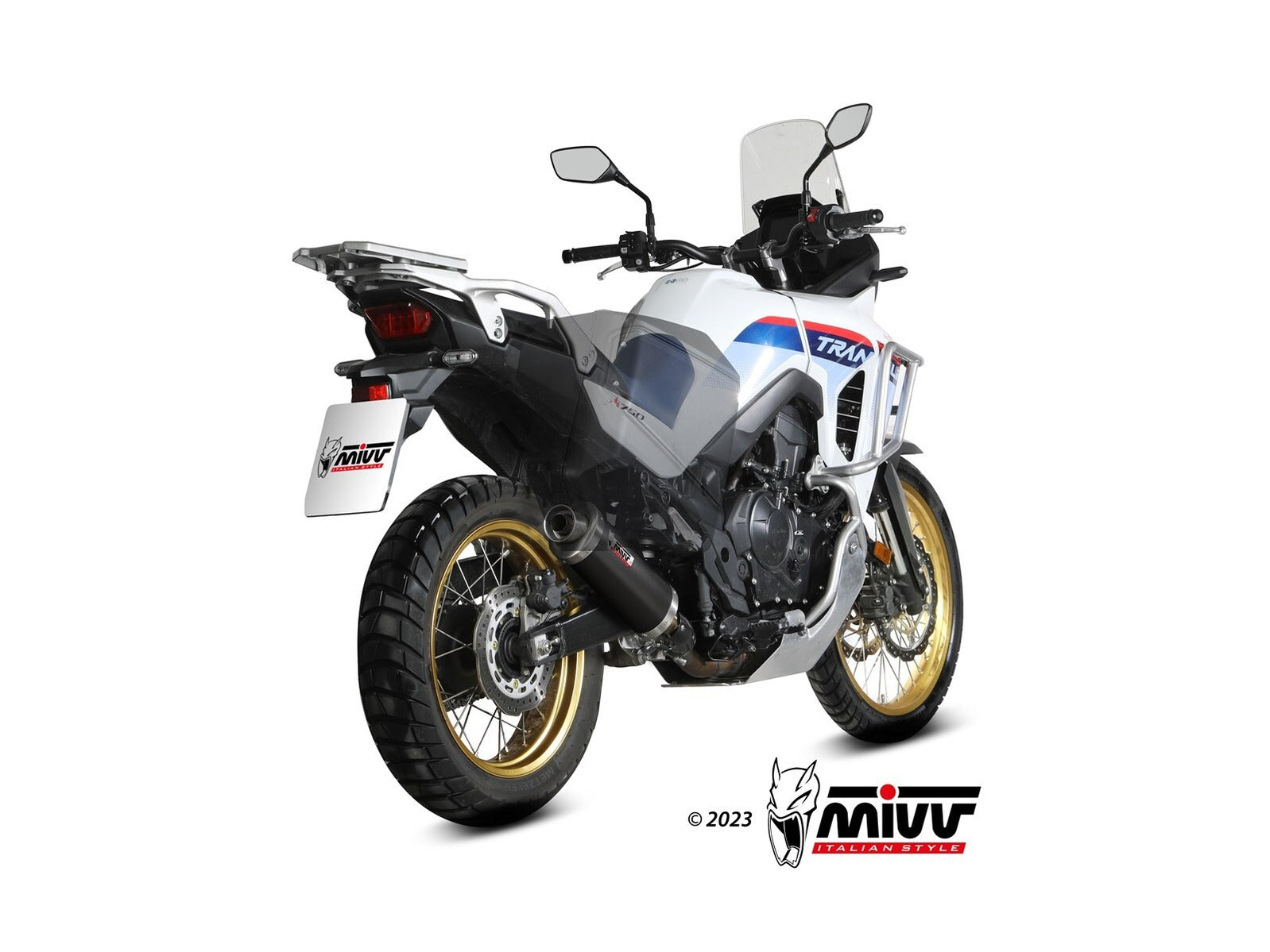 MIVV H.086 HONDA XL 750 Transalp ( 2023+ ) Slip On Exhaust "Oval" (black; approved) – Accessories in the 2WheelsHero Motorcycle Aftermarket Accessories and Parts Online Shop