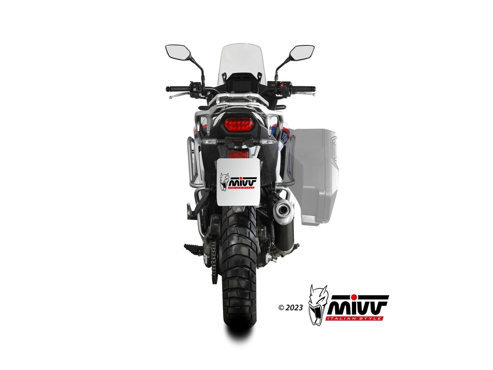 MIVV H.086 HONDA XL 750 Transalp ( 2023+ ) Slip On Exhaust "Oval" (black; approved) – Accessories in the 2WheelsHero Motorcycle Aftermarket Accessories and Parts Online Shop