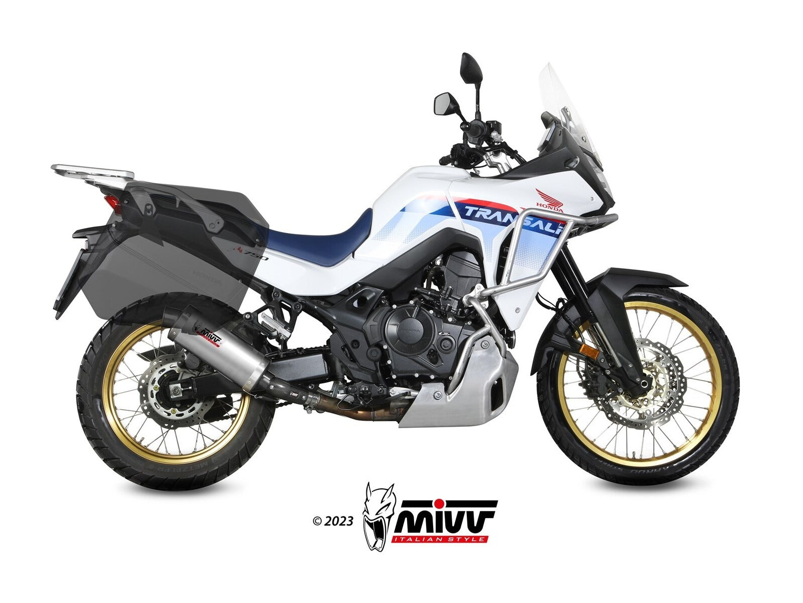 MIVV H.086 HONDA XL 750 Transalp ( 2023+ ) Slip On Exhaust "Oval" (stainless steel; approved) – Accessories in the 2WheelsHero Motorcycle Aftermarket Accessories and Parts Online Shop
