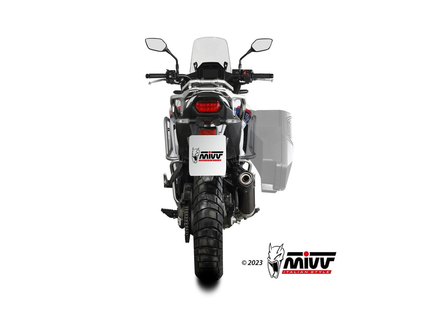 MIVV H.086 HONDA XL 750 Transalp ( 2023+ ) Slip On Exhaust "Oval" (black + carbon cap; approved) – Accessories in the 2WheelsHero Motorcycle Aftermarket Accessories and Parts Online Shop