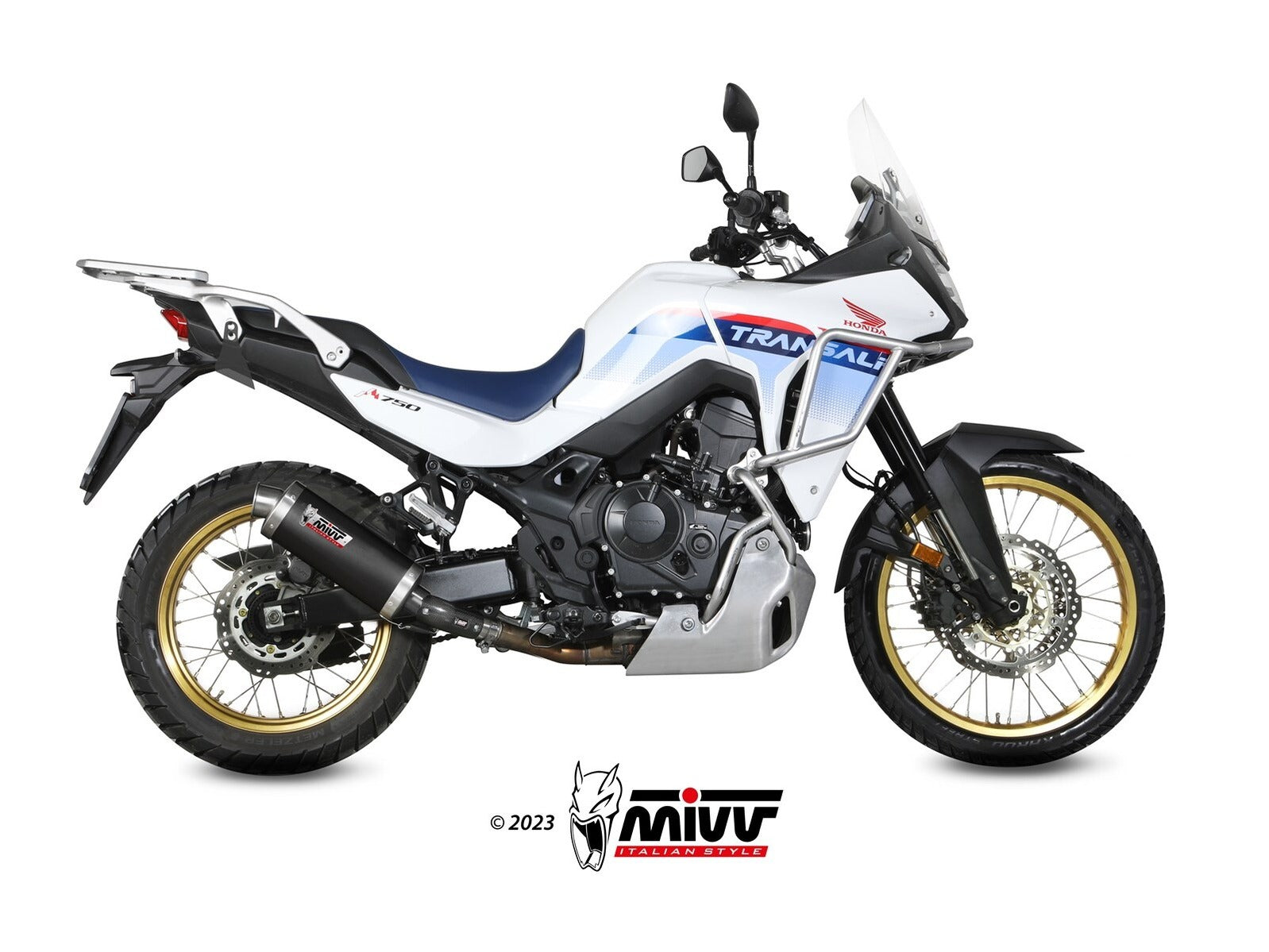 MIVV H.086 HONDA XL 750 Transalp ( 2023+ ) Slip On Exhaust "Oval" (black; approved) – Accessories in the 2WheelsHero Motorcycle Aftermarket Accessories and Parts Online Shop