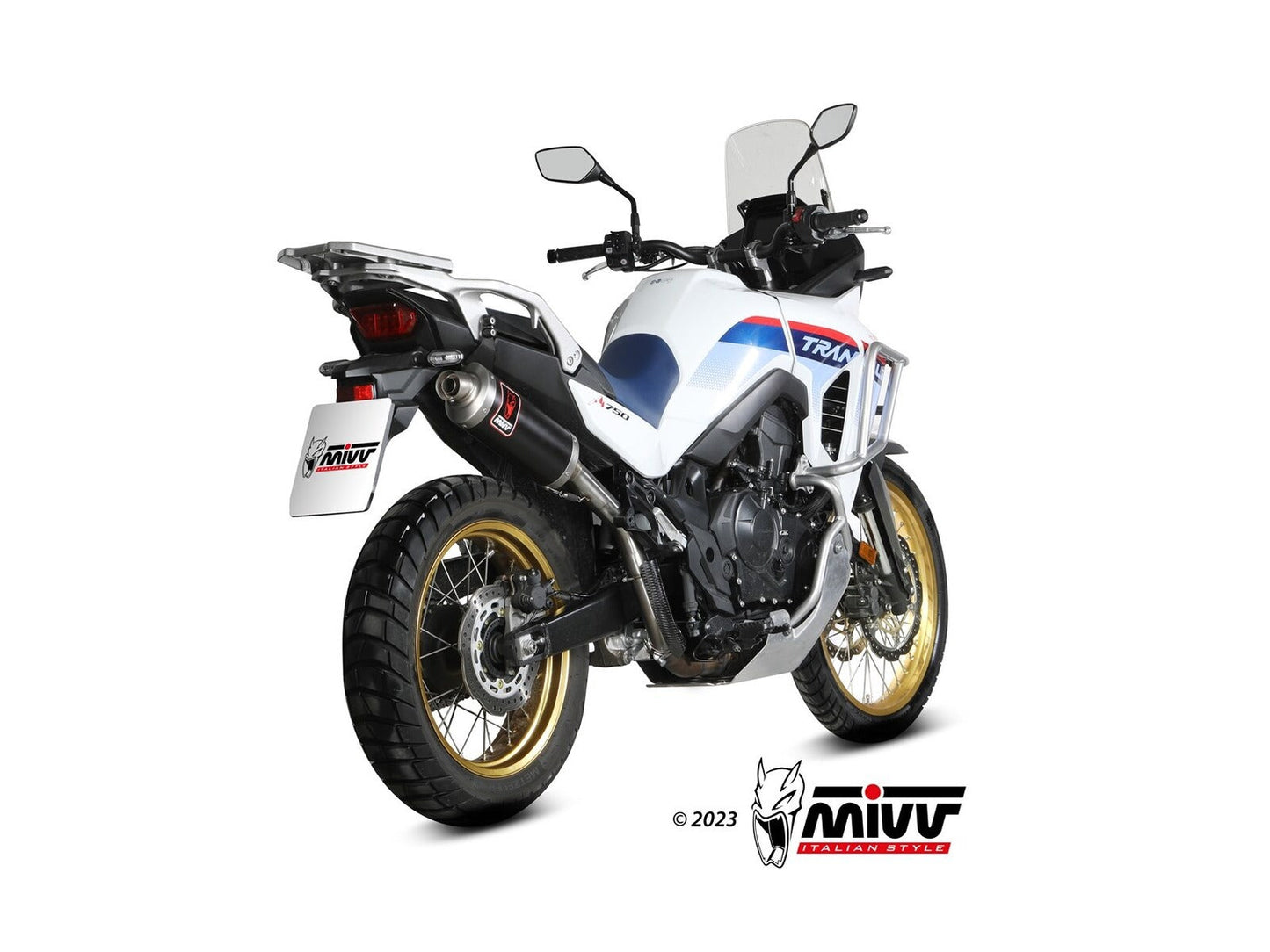 MIVV H.087 HONDA XL 750 Transalp ( 2023+ ) Slip On High Exhaust "Dakar" (black; approved) – Accessories in the 2WheelsHero Motorcycle Aftermarket Accessories and Parts Online Shop