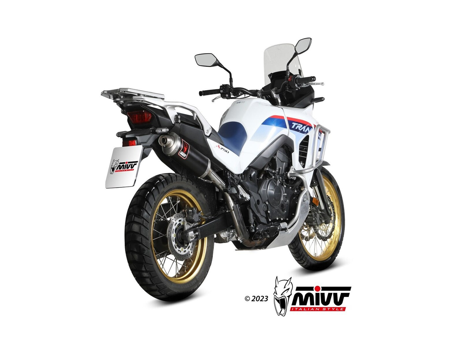 MIVV H.087 HONDA XL 750 Transalp ( 2023+ ) Slip On High Exhaust "Dakar" (black; approved) – Accessories in the 2WheelsHero Motorcycle Aftermarket Accessories and Parts Online Shop