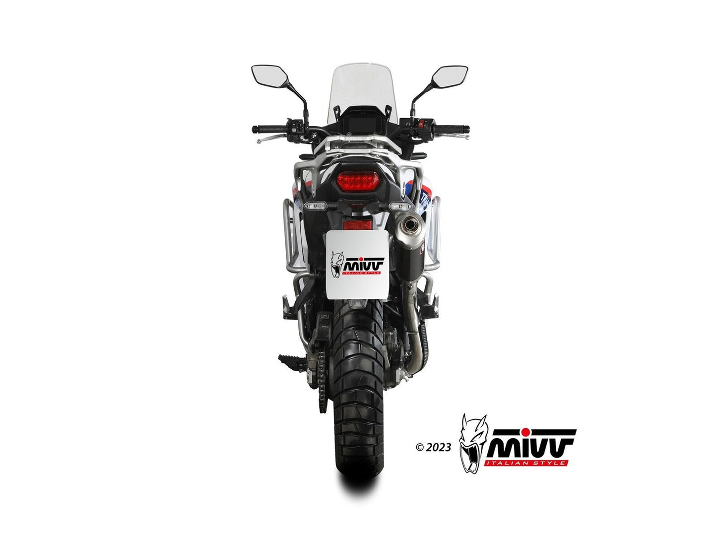 MIVV H.087 HONDA XL 750 Transalp ( 2023+ ) Slip On High Exhaust "Dakar" (black; approved) – Accessories in the 2WheelsHero Motorcycle Aftermarket Accessories and Parts Online Shop