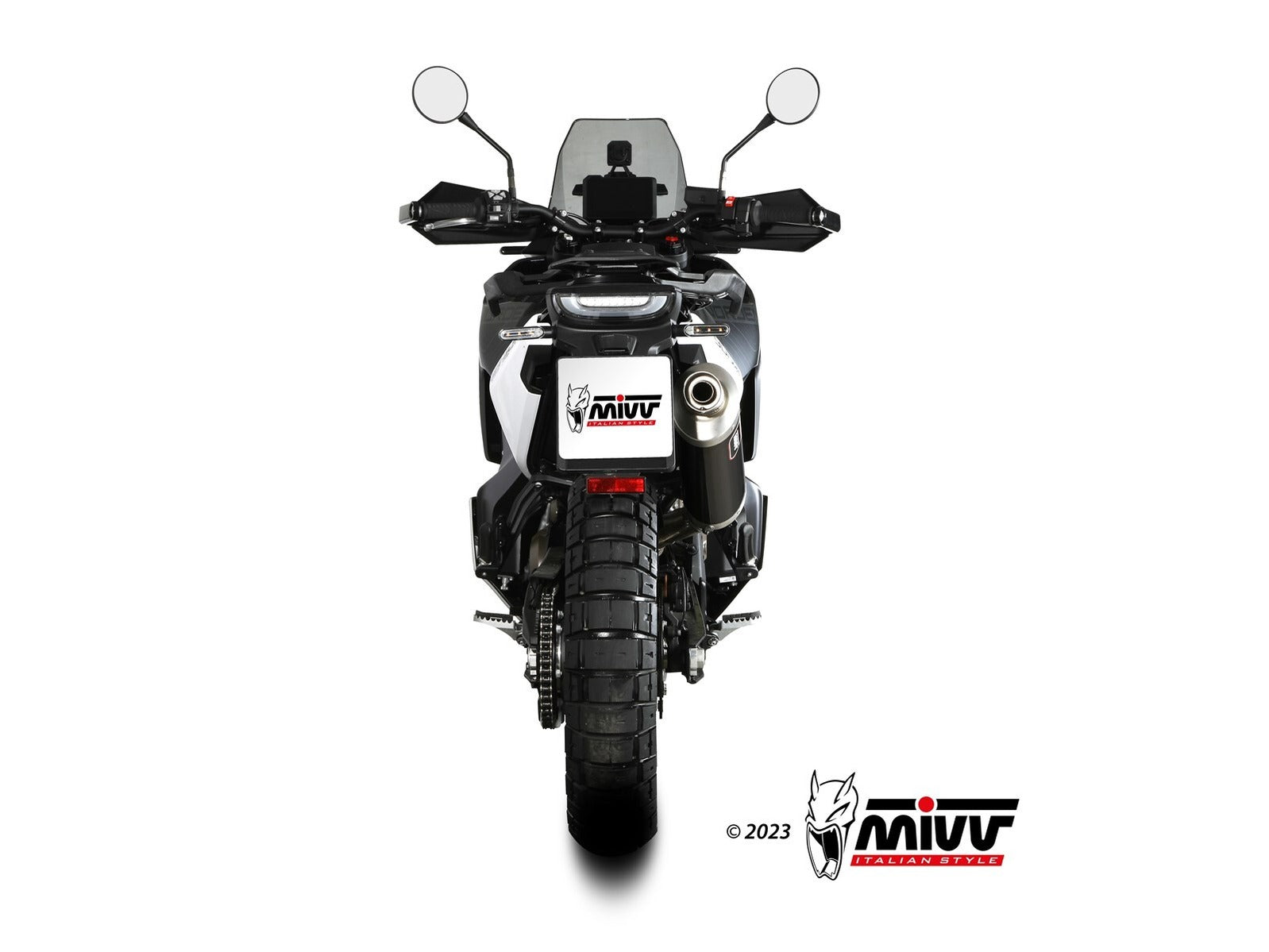 MIVV HU.002 HUSQVARNA NORDEN 901 ( 2022+ ) Slip on Exhaust "DAKAR" (black; approved) – Accessories in the 2WheelsHero Motorcycle Aftermarket Accessories and Parts Online Shop