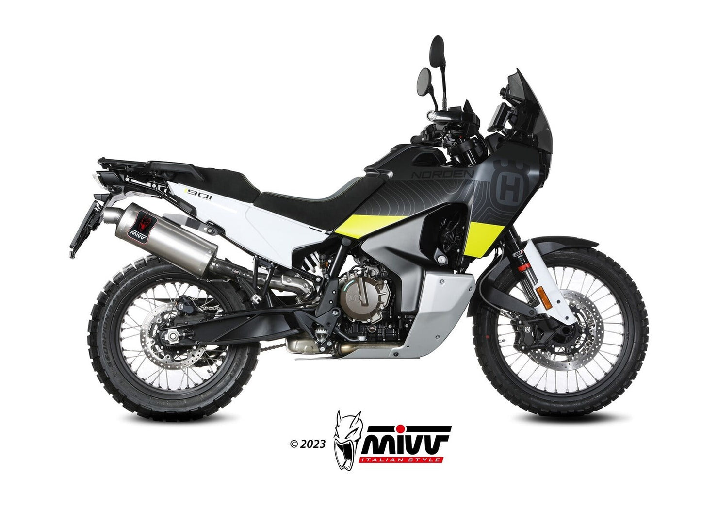 MIVV HU.002 HUSQVARNA NORDEN 901 ( 2022+ ) Slip on Exhaust "DAKAR" (stainless steel; approved) – Accessories in the 2WheelsHero Motorcycle Aftermarket Accessories and Parts Online Shop