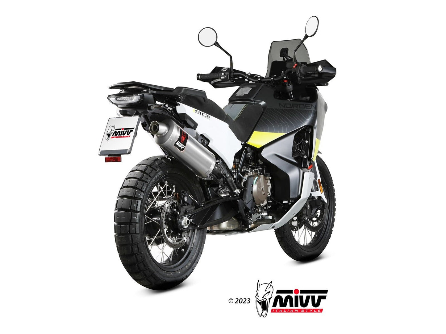 MIVV HU.002 HUSQVARNA NORDEN 901 ( 2022+ ) Slip on Exhaust "DAKAR" (stainless steel; approved) – Accessories in the 2WheelsHero Motorcycle Aftermarket Accessories and Parts Online Shop