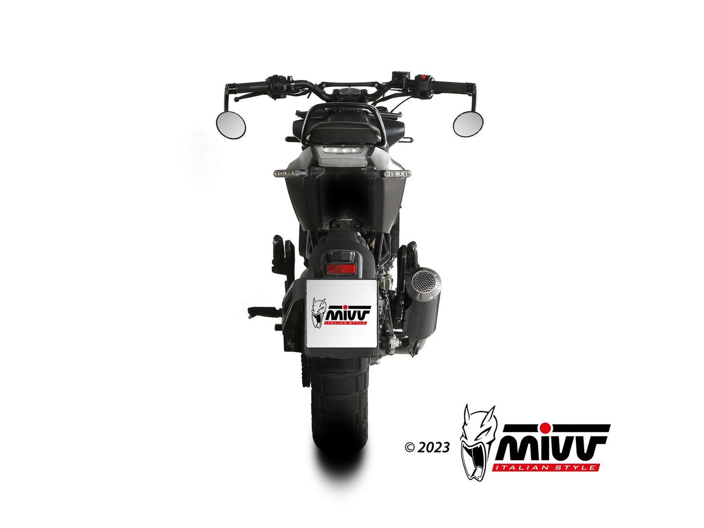 MIVV HU.005 Husqvarna Svartpilen 125 (21/23) Slip on Exhaust "MK3" (carbon; not approved) – Accessories in the 2WheelsHero Motorcycle Aftermarket Accessories and Parts Online Shop