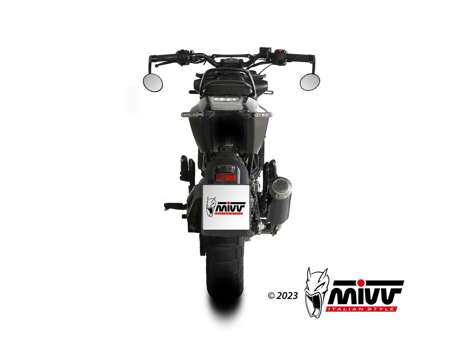 MIVV HU.005 Husqvarna Svartpilen 125 (21/23) Slip on Exhaust "MK3" (carbon; not approved) – Accessories in the 2WheelsHero Motorcycle Aftermarket Accessories and Parts Online Shop