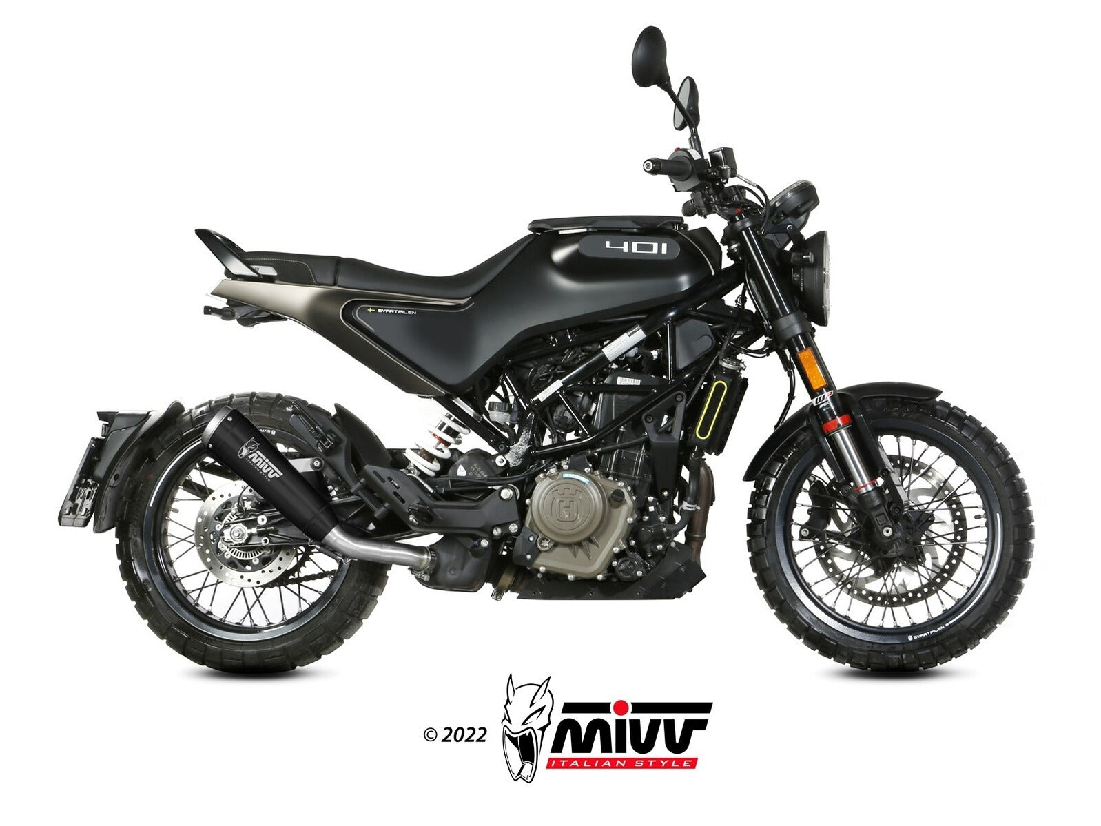 MIVV HU.004 HUSQVARNA SVARTPILEN / VITPILEN 401 ( 2021 / 23 ) Slip on Exhaust "Ghibli" (black; approved) – Accessories in the 2WheelsHero Motorcycle Aftermarket Accessories and Parts Online Shop