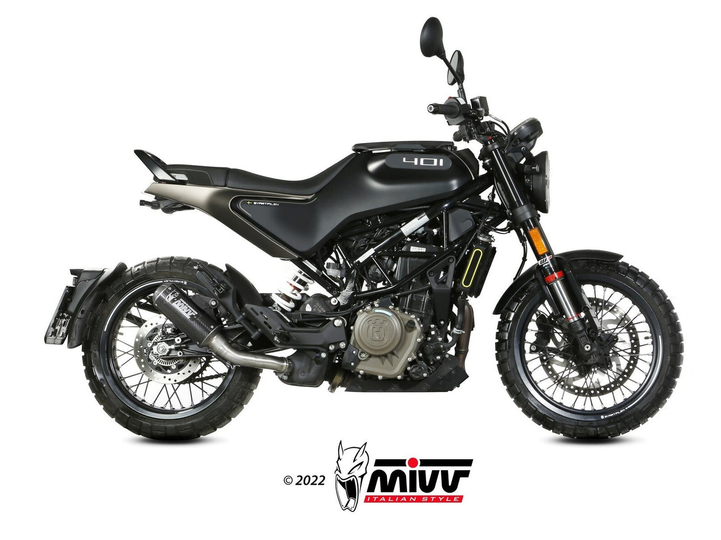 MIVV HU.004 HUSQVARNA SVARTPILEN / VITPILEN 401 ( 2021 / 23 ) Slip on Exhaust "MK3" (carbon; not approved) – Accessories in the 2WheelsHero Motorcycle Aftermarket Accessories and Parts Online Shop