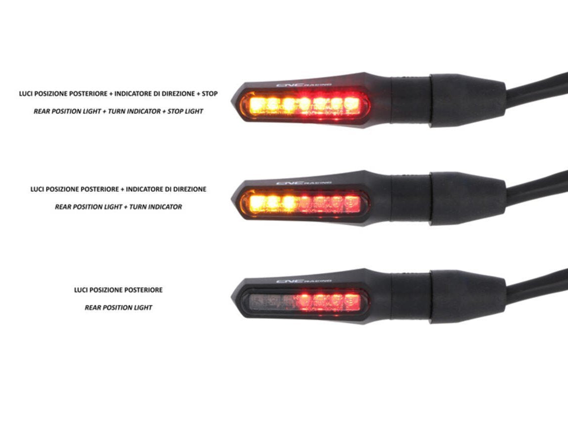 ID019 - CNC RACING LED Turn Indicators + Rear Position & Stop Lights "Task" (approved) – Accessories in the Motodeal Motorcycle Aftermarket Accessories and Parts Online Shop