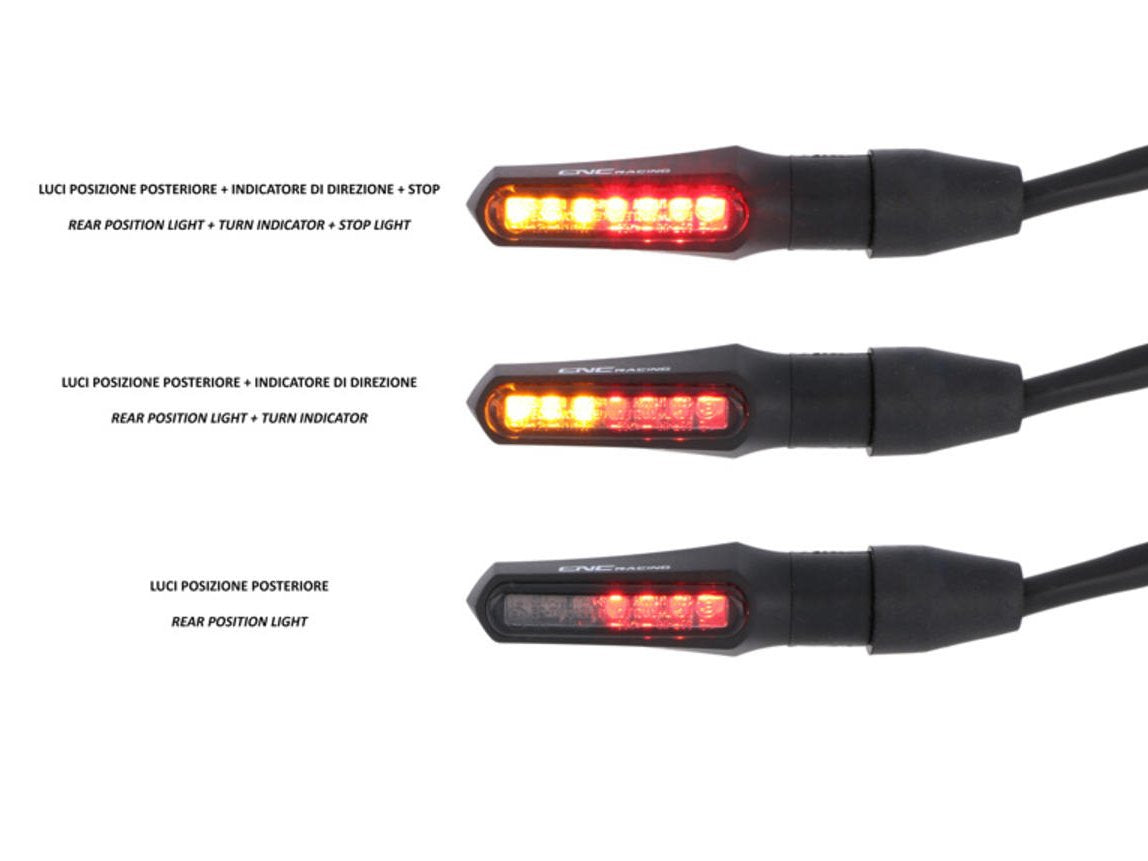 ID019 - CNC RACING LED Turn Indicators + Rear Position & Stop Lights "Task" (approved) – Accessories in the Motodeal Motorcycle Aftermarket Accessories and Parts Online Shop