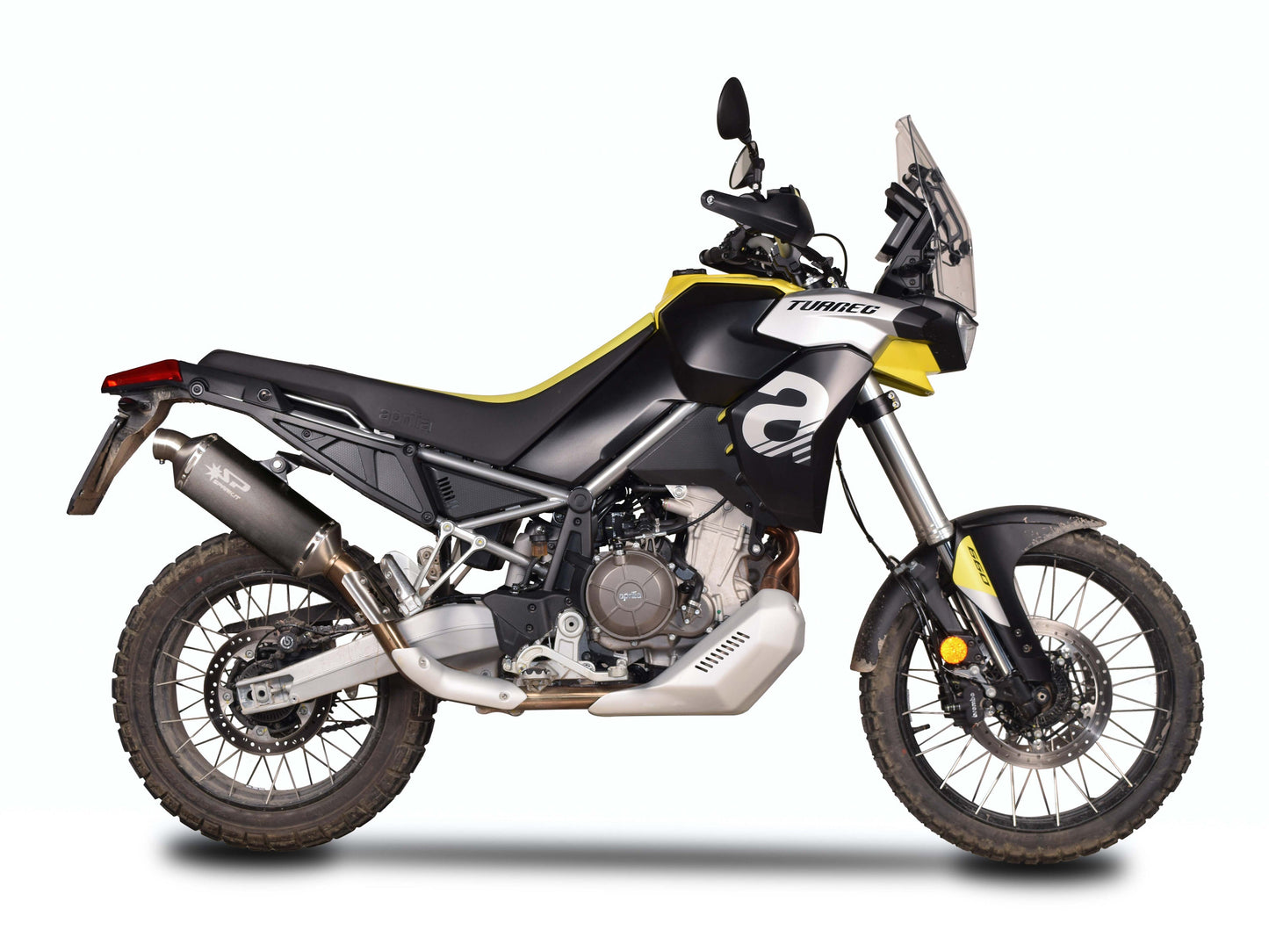 SPARK GAP0501 Aprilia Tuareg 660 (2022+) Slip-on Exhaust "Dakar" (EU homologated)