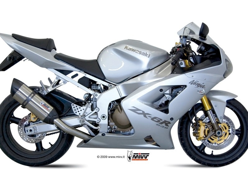 MIVV K.009 KAWASAKI ZX-6 RR / R 636 ( 2003 - 04 ) Slip On Exhaust "Suono" (stainless steel; approved) – Accessories in the 2WheelsHero Motorcycle Aftermarket Accessories and Parts Online Shop