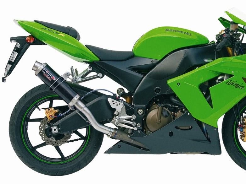 MIVV K.012 KAWASAKI ZX-10 R / RR / SE ( 2004 - 05 ) Slip On Exhaust "GP" (carbon; approved) – Accessories in the 2WheelsHero Motorcycle Aftermarket Accessories and Parts Online Shop