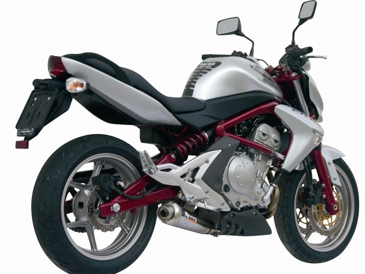 MIVV K.015 KAWASAKI ER-6N / F ( 2005 / 11 ) Slip On Exhaust "X-Cone" (stainless steel; not approved) – Accessories in the 2WheelsHero Motorcycle Aftermarket Accessories and Parts Online Shop