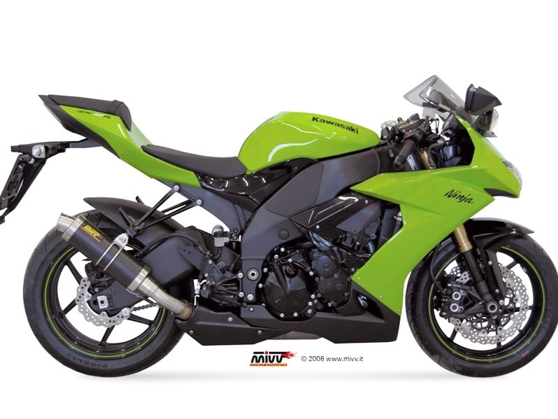 MIVV K.021 KAWASAKI ZX-10 R / RR / SE ( 2008 / 10 ) Slip On Exhaust "GP" (carbon; approved) – Accessories in the 2WheelsHero Motorcycle Aftermarket Accessories and Parts Online Shop