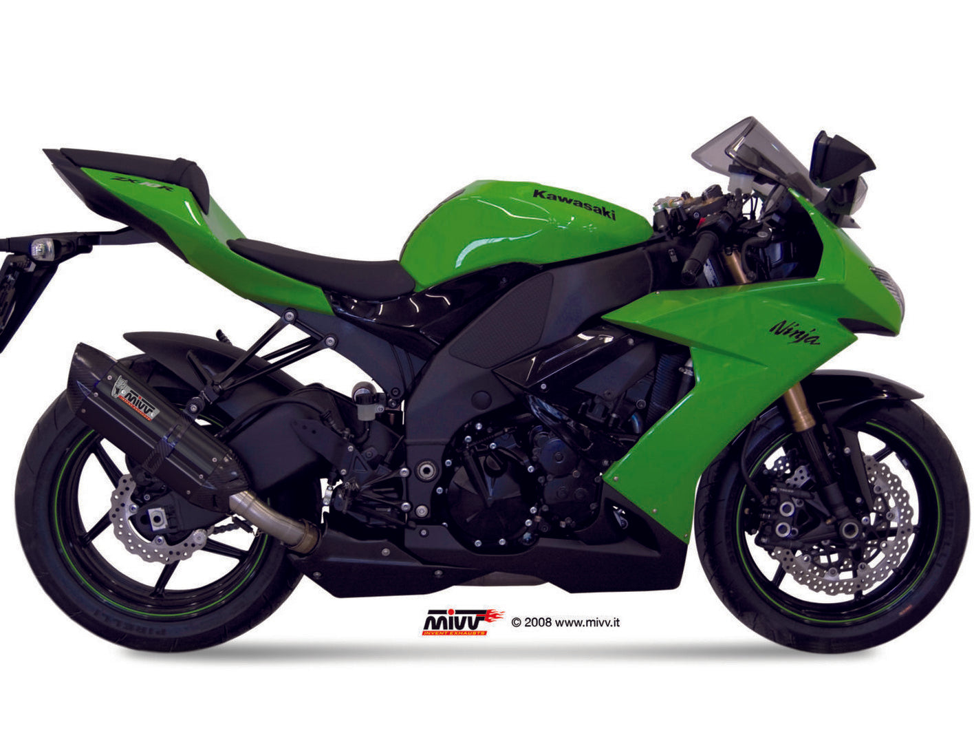 MIVV K.021 KAWASAKI ZX-10 R / RR / SE ( 2008 / 10 ) Slip On Exhaust "Suono" (black; approved) – Accessories in the 2WheelsHero Motorcycle Aftermarket Accessories and Parts Online Shop