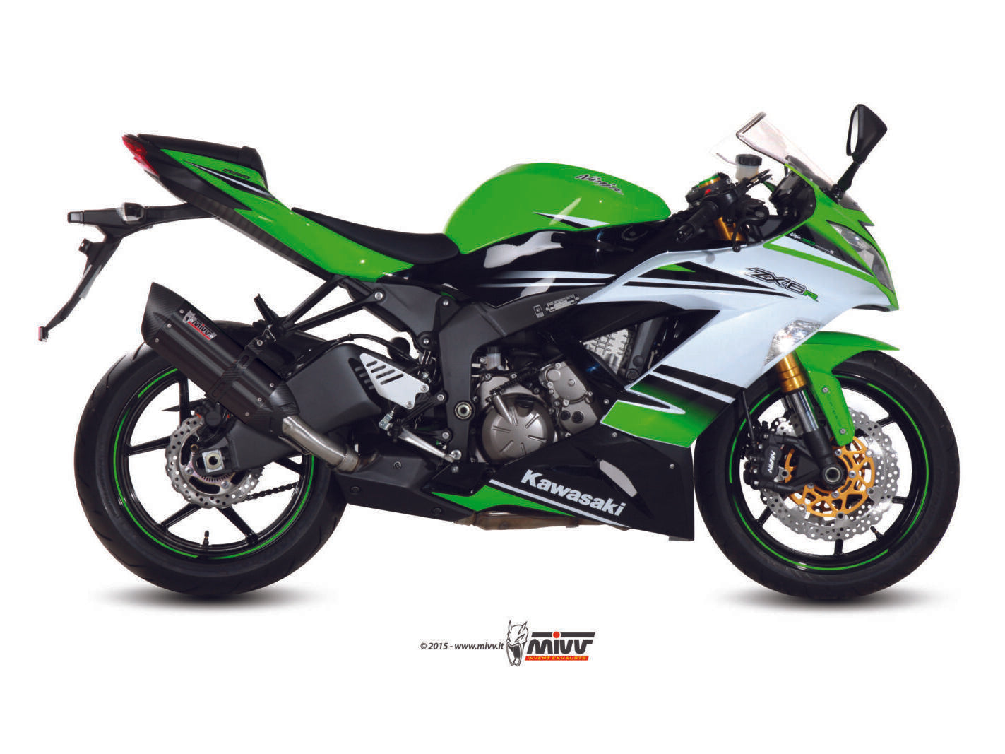 MIVV K.022 KAWASAKI ZX-6 R 636 ( 2013 / 16 ) Slip On Exhaust "Suono" (black; approved) – Accessories in the 2WheelsHero Motorcycle Aftermarket Accessories and Parts Online Shop