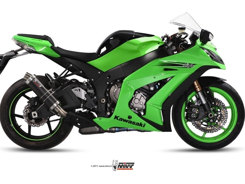 MIVV K.026 KAWASAKI ZX-10 R / RR / SE ( 2011 / 16 ) Slip On Exhaust "GP" (carbon; approved) – Accessories in the 2WheelsHero Motorcycle Aftermarket Accessories and Parts Online Shop
