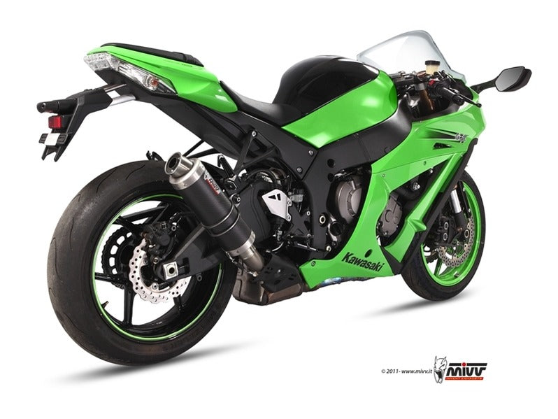 MIVV K.026 KAWASAKI ZX-10 R / RR / SE ( 2011 / 16 ) Slip On Exhaust "GP" (carbon; approved) – Accessories in the 2WheelsHero Motorcycle Aftermarket Accessories and Parts Online Shop