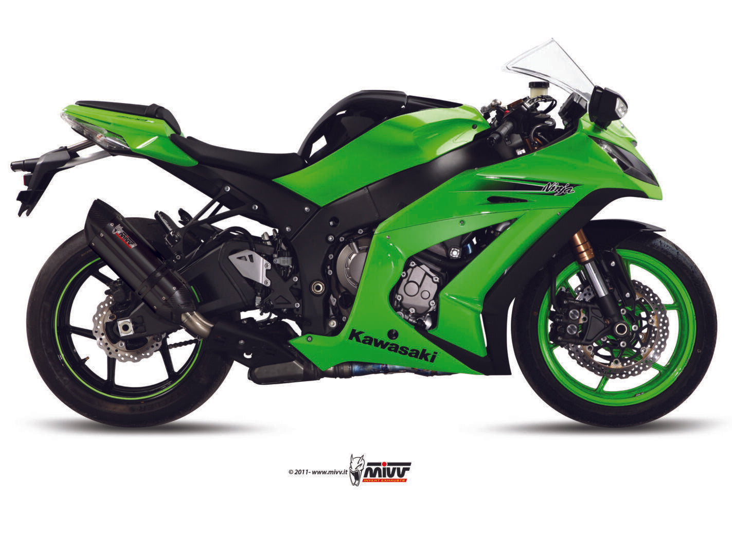 MIVV K.026 KAWASAKI ZX-10 R / RR / SE ( 2011 / 16 ) Slip On Exhaust "Suono" (black; approved) – Accessories in the 2WheelsHero Motorcycle Aftermarket Accessories and Parts Online Shop