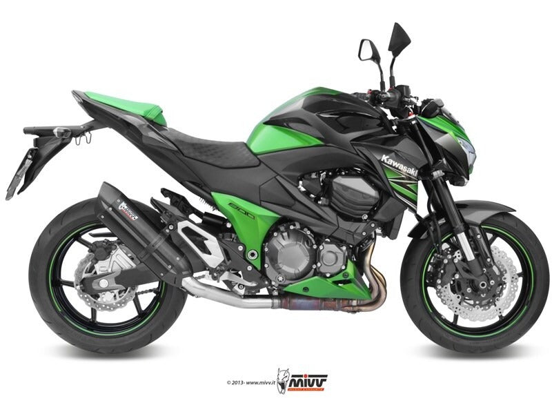 MIVV K.032 KAWASAKI Z 800 ( 2013 / 16 ) Slip On Exhaust "Suono" (black; approved) – Accessories in the 2WheelsHero Motorcycle Aftermarket Accessories and Parts Online Shop