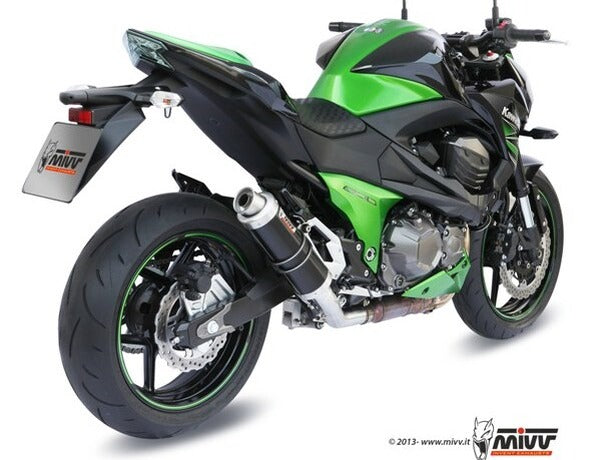 MIVV K.032 KAWASAKI Z 800 ( 2013 / 16 ) Slip On Exhaust "GP" (black; approved) – Accessories in the 2WheelsHero Motorcycle Aftermarket Accessories and Parts Online Shop