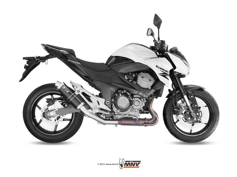 MIVV K.035 KAWASAKI Z 800 E ( 2013 / 16 ) Slip On Exhaust "GP" (black; approved) – Accessories in the 2WheelsHero Motorcycle Aftermarket Accessories and Parts Online Shop