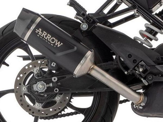 ARROW 71957AKN KTM RC390 (2022+) Black Aluminum Slip-on Exhaust "Indy Race Evo" – Accessories in the 2WheelsHero Motorcycle Aftermarket Accessories and Parts Online Shop
